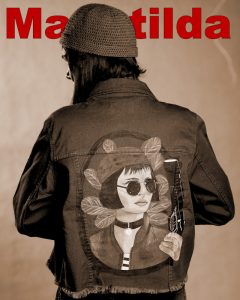 نمونه کار نقاشی روی لباس با طرح ماتیلدا