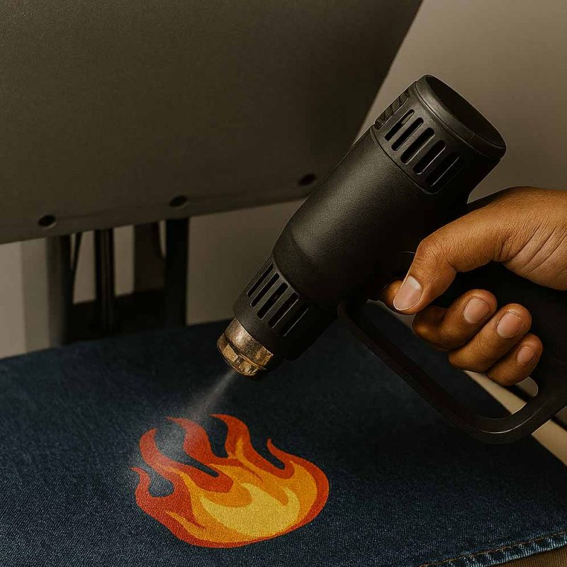 تثبیت رنگ با سشوار صنعتی