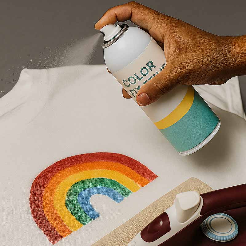 تثبیت رنگ روی پارچه