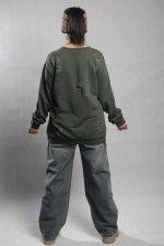 دورس ببر وحشی تارا زنانه با استایل رگد ادج، نمای پشت رنگ سبز